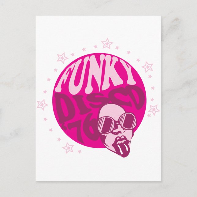 Carte Postale Disco Funky (Devant)