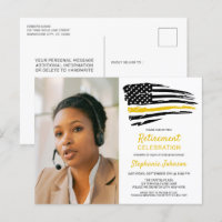 Dispatcher Photo personnalisée Mince Gold Line Ret