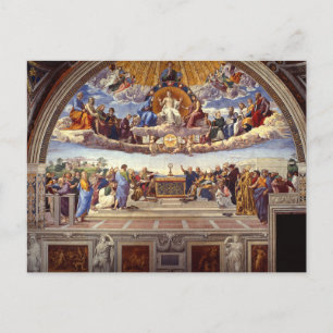 Carte Postale Disputation du Saint Sacrement par Raphael