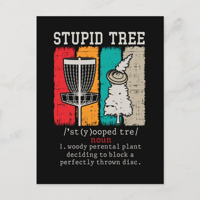 Carte Postale Disque Golf Player Frisbee Disque Golf Définition (Devant)