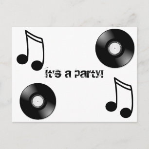 Carte Postale Disque vinyle