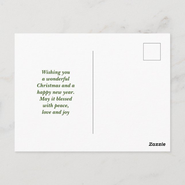 Carte Postale distance du script envoi de la réception d'ici (Dos)