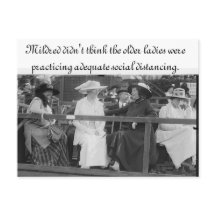 Carte postale Distances Sociales Adéquates