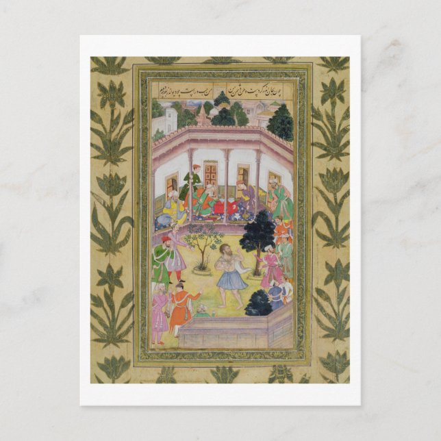 Carte Postale Disturbance by a madman at a social gathering, fro (Devant)