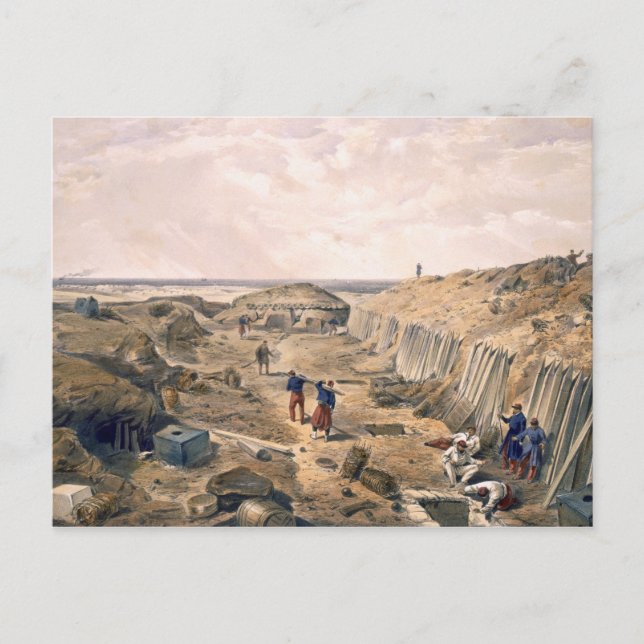 Carte Postale Ditch du Bastion du Mat, assiette de "Le Siège (Devant)