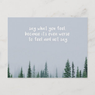 Carte Postale Dites ce que vous ressentez