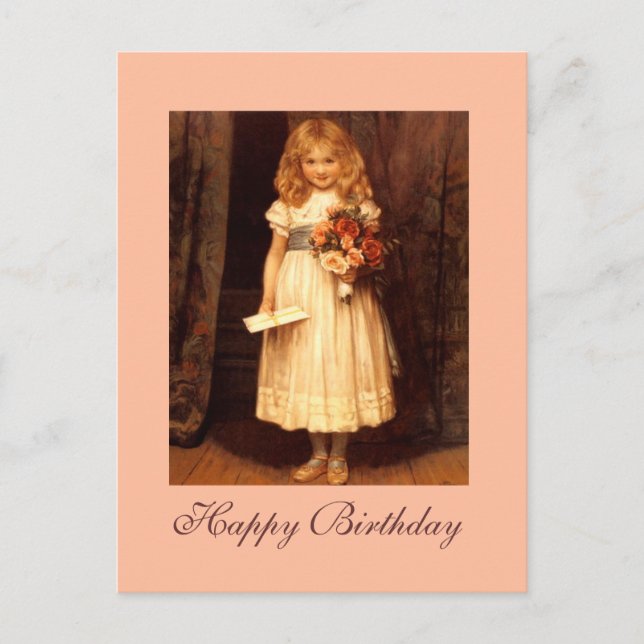 Carte Postale Dites-le avec Rose (Devant)