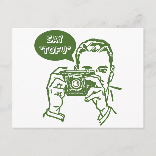 Carte Postale Dites le tofu (Devant)