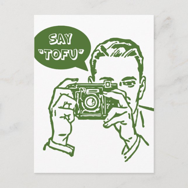 Carte Postale Dites Tofu (Devant)