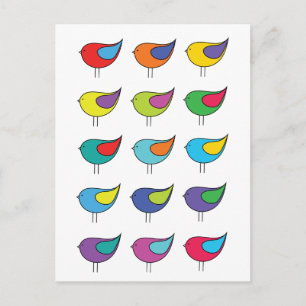 Carte postale Diverse Birds