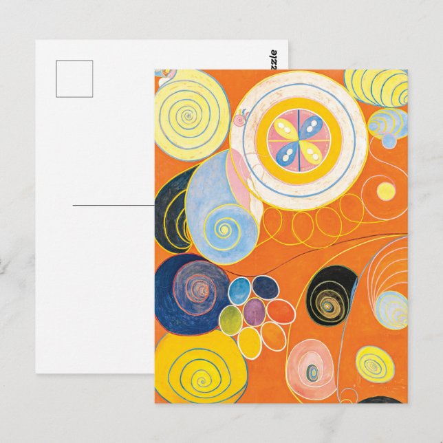 Carte Postale Dix plus grandes, no 3, Jeunesse | Hilma af Klint  (Devant / Derrière)