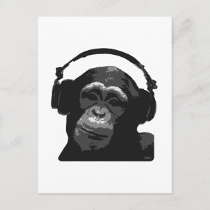 CARTE POSTALE DJ MONKEY