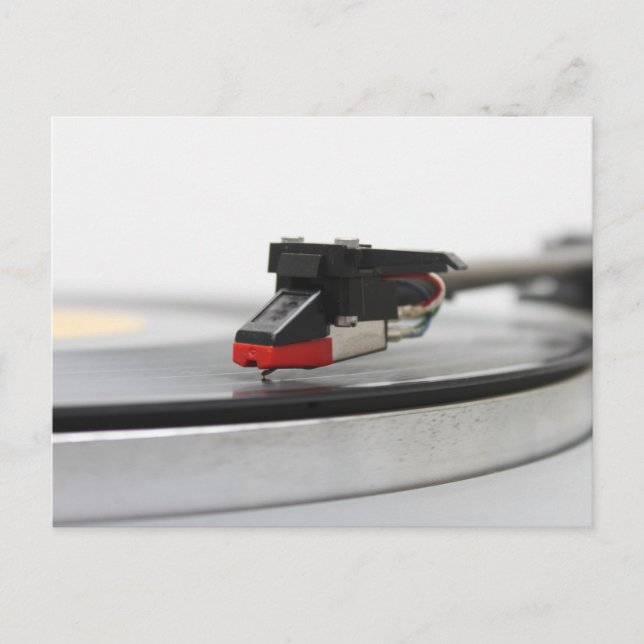 Carte Postale DJ Vinyl Vintage (Devant)