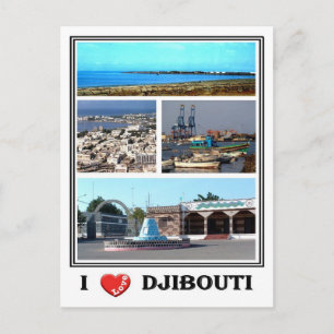 Carte Postale Djibouti - I Love -
