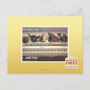 Carte Postale Do, Re, Mi, Fa, Alors, La, Ti, Fred