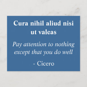 Carte Postale Do well - Citation inspirante de Cicero