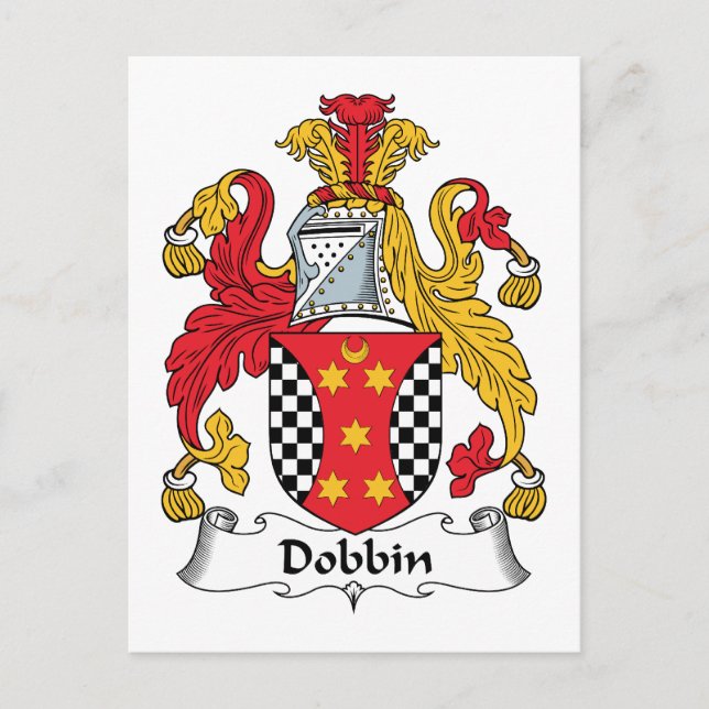 Carte Postale Dobbin Famille Crest (Devant)