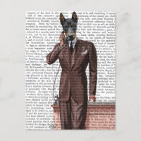 Doberman sur téléphone