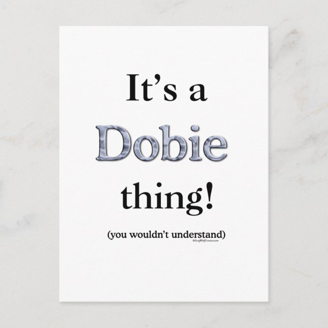 Carte Postale Dobie Thing (Devant)