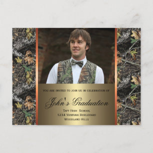 Carte postale d'obtention du diplôme de photo de