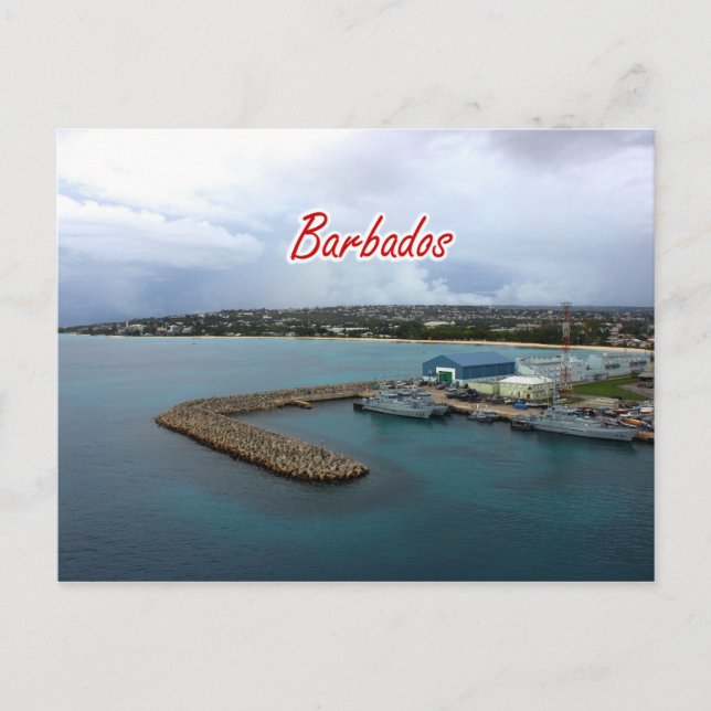 Carte postale Dock Barbade (Devant)