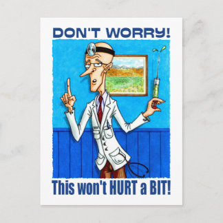 Carte Postale Docteur dit ne pas s'inquiéter