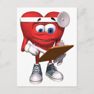 Carte Postale Docteur en coeur Médicale mou