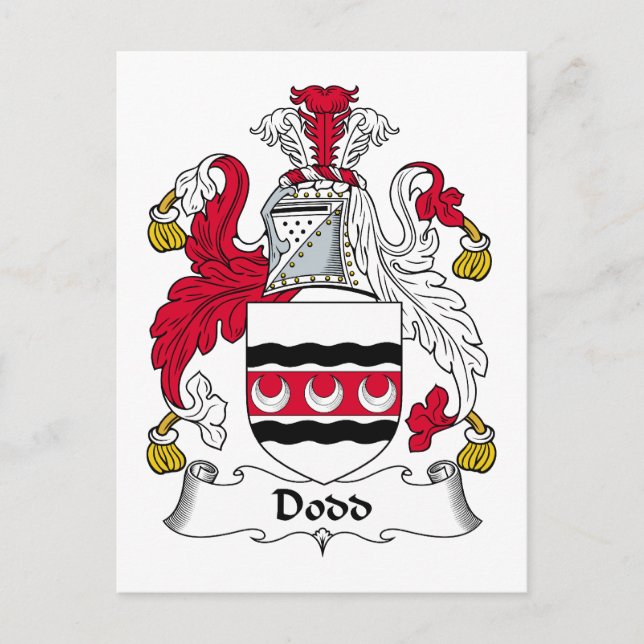 Carte Postale Dodd Family Crest (Devant)