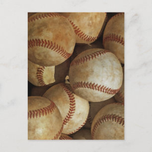 Carte postale d'oeuvre d'art de baseball