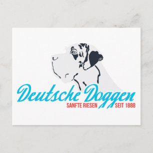 Carte Postale Dogues allemands, depuis 1888