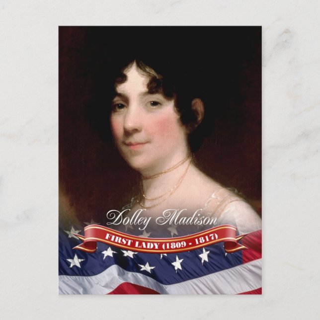 Carte Postale Dolley Madison, Première Dame des États-Unis (Devant)