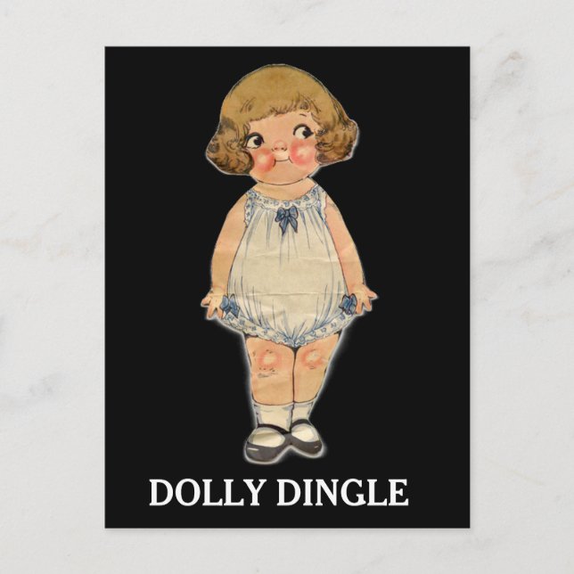 CARTE POSTALE DOLLY DINGLE PAPER DOLL POSTCARD (Devant)