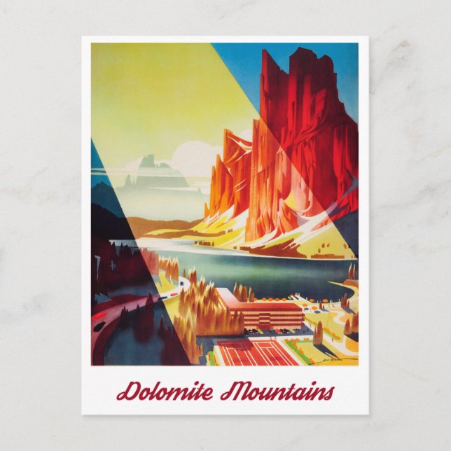 Carte Postale Dolomite Mountains, Italie (Devant)