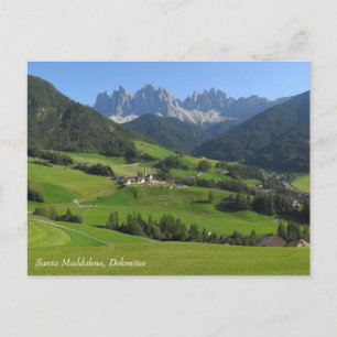 Carte Postale Dolomites de père Noël Maddalena