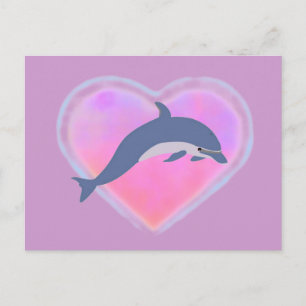 Carte postale Dolphin Love