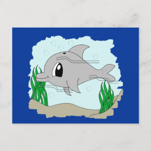 Carte postale Dolphin mignonne