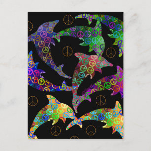Carte postale Dolphin Peace Pod