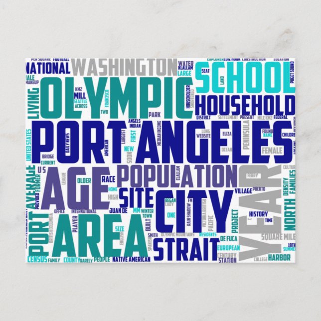 Carte postale d'Olympic Port Angeles Washington (Devant)