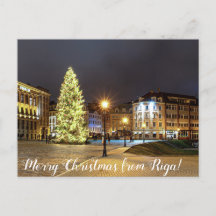 Dôme Carré avec sapin de Noël à Riga