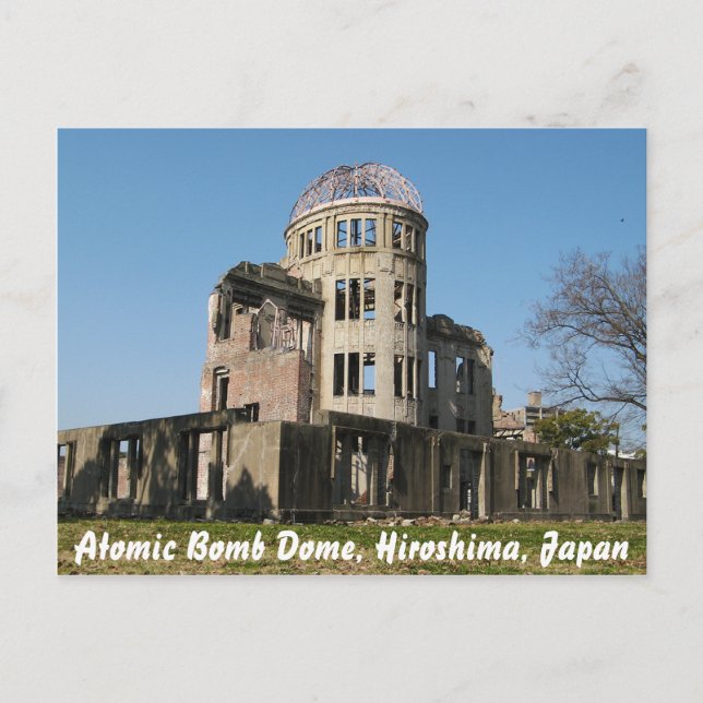Carte Postale Dôme de la bombe atomique, Hiroshima, Japon (Devant)