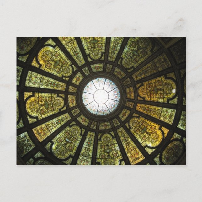Carte postale Dome du centre culturel de Chicago (Devant)