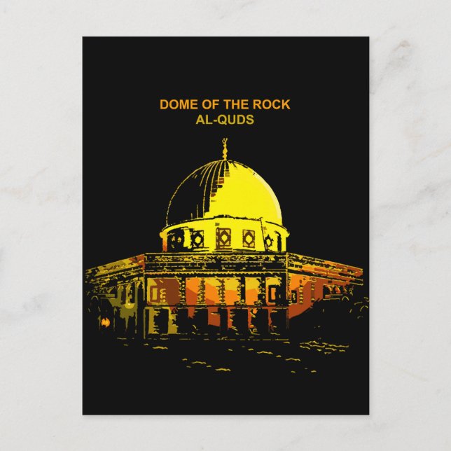 Carte Postale Dôme du Rocher : le battement de cœur d'Al-Quds (Devant)