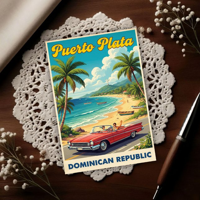 Carte Postale Dominican Republic: 1960s Travel (Créateur téléchargé)