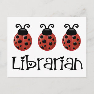 Carte Postale Don de la bibliothèque Ladybug