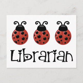Carte Postale Don de la bibliothèque Ladybug