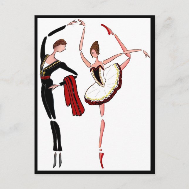 CARTE POSTALE DON QUIXOTE BALLET POSTCARTE, BALLET DANSEURS COUP (Devant)
