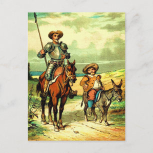 Carte Postale Don Quixote et Sancho Panza