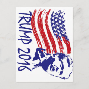 Carte Postale Donald Trump à la présidence 2016 - Républicain au