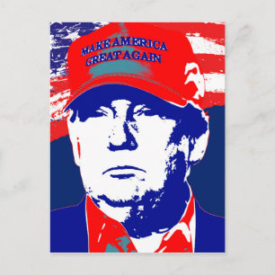 Carte Postale Donald Trump candidat à la présidentielle de 2016