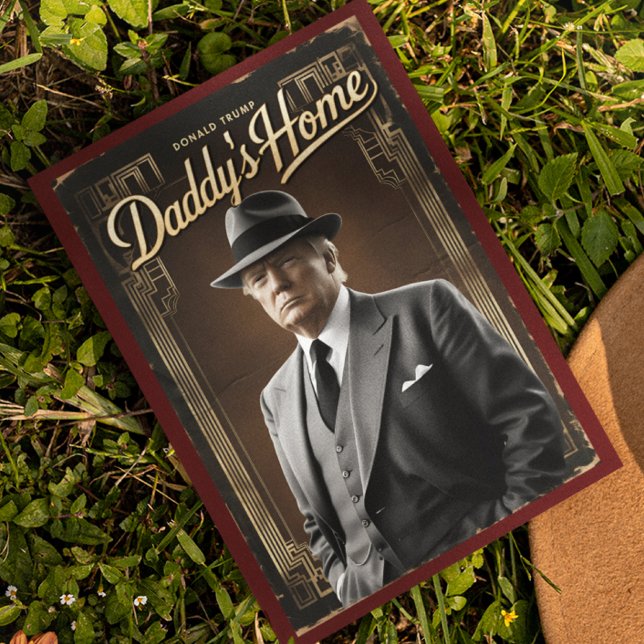 Carte Postale Donald Trump Daddy's Home Funny Christmas MAGA (Créateur téléchargé)